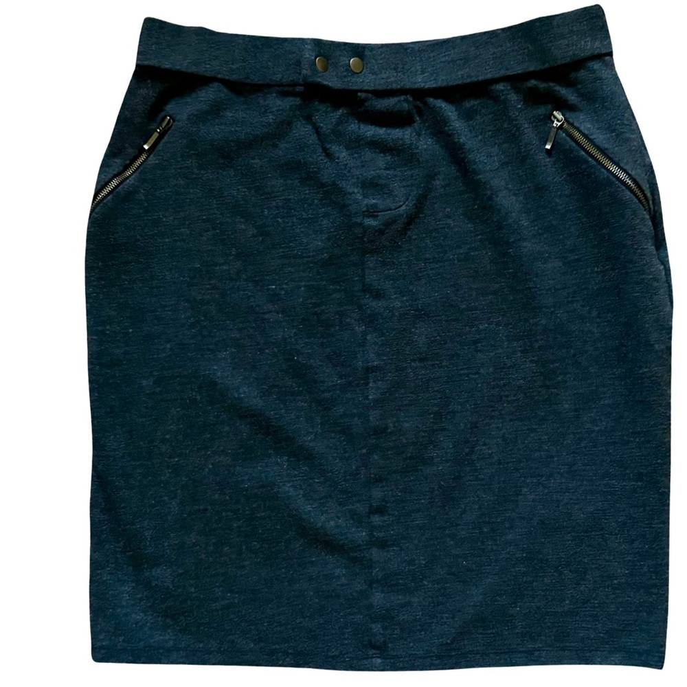DownEast Dk. Gray Pencil Skirt Sz. Med